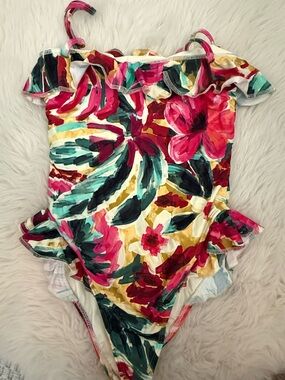 Montce Isla Floral Jacelyn Ruffle One Piece